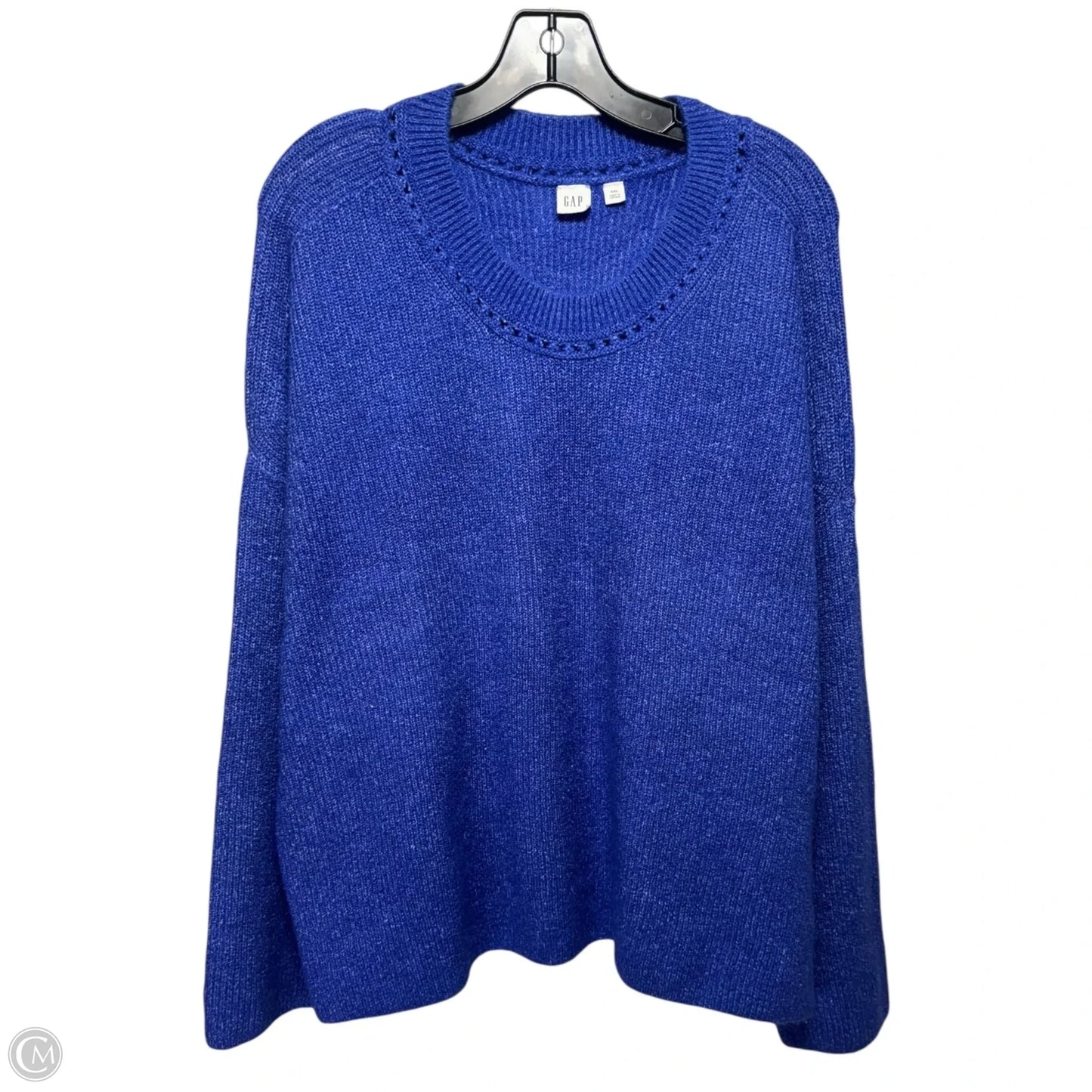 Sweater By Gap In Blue, Size: Xxl