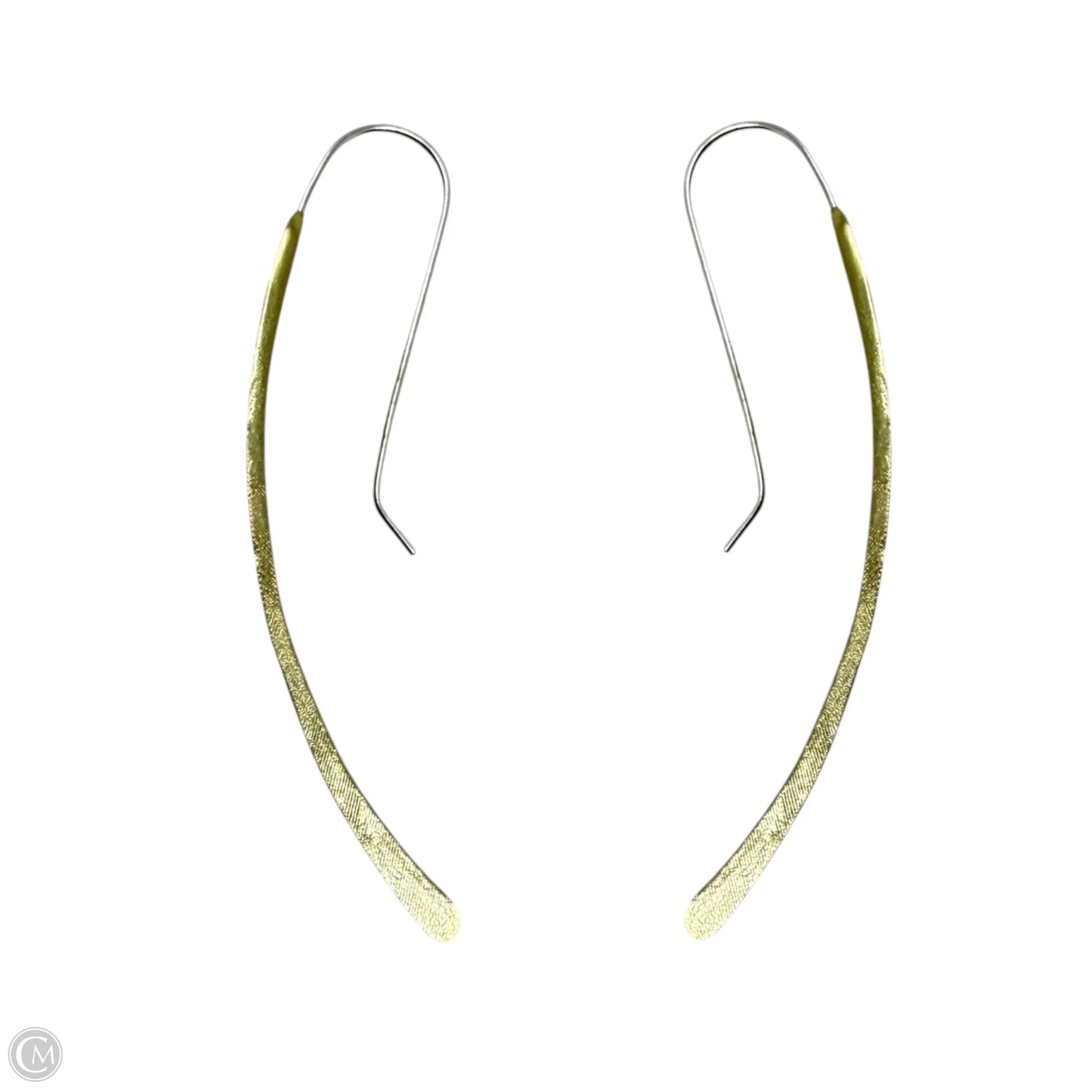 Sterling Silver KR Contour Art Earrings Dangle/drop By Silpada