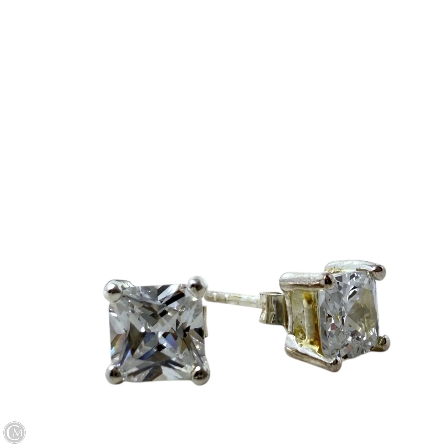 Kaleidoscope CZ & Sterling Silver Stud Earrings By Silpada