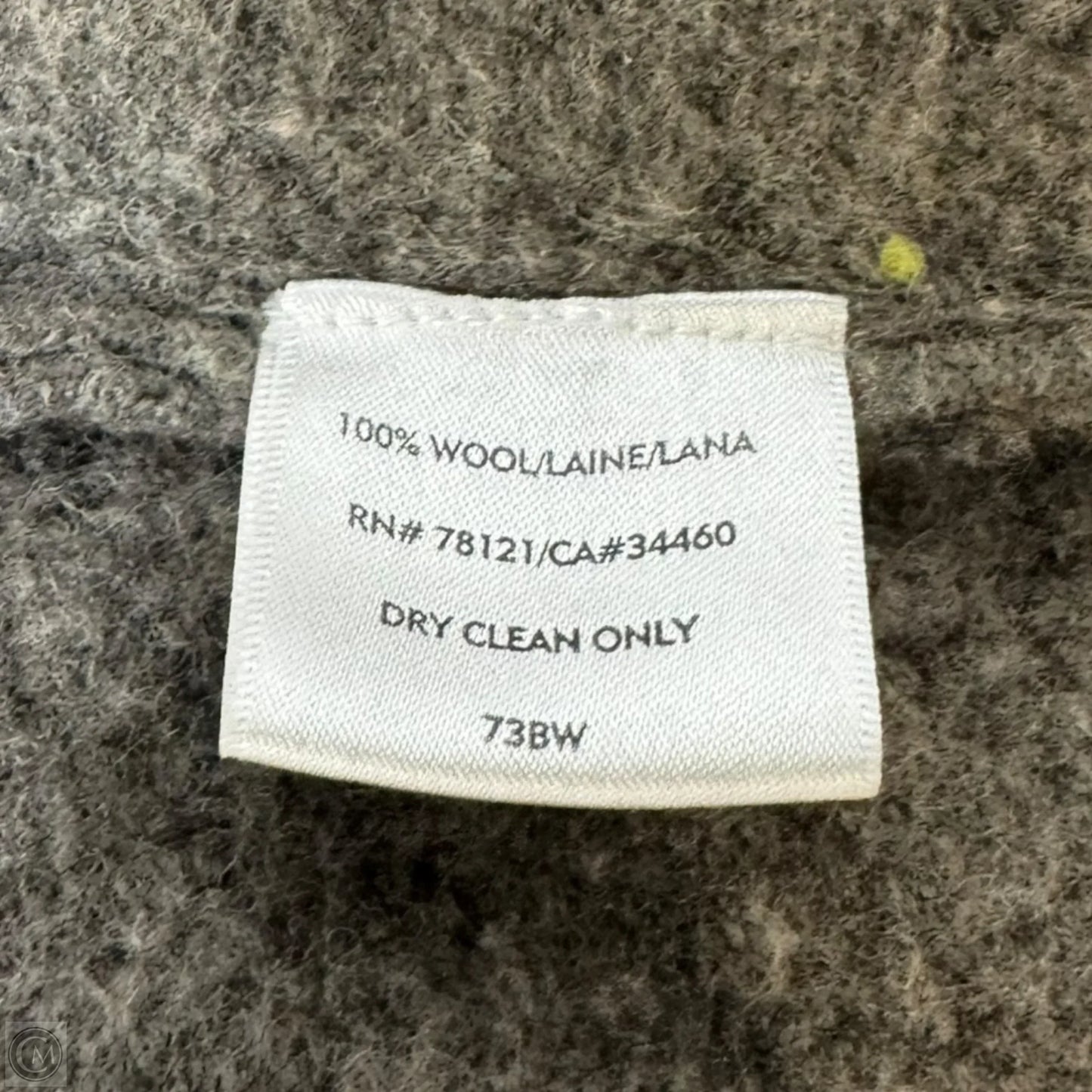 Boiled Wool Coat By Eileen Fisher In Grey, Size: L
