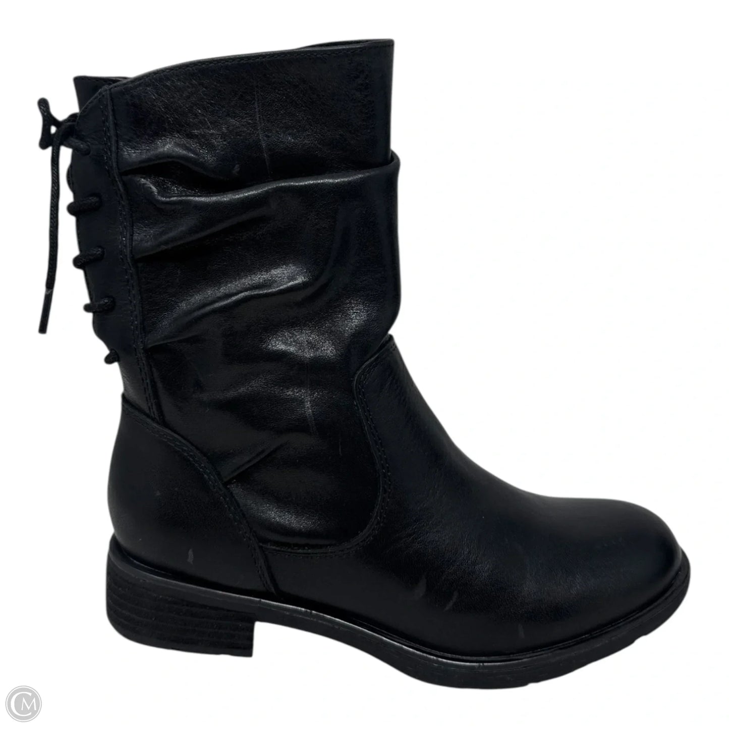 Sharnell Slouch Boots Mid-calf Flats By Sofft In Black, Size: 6