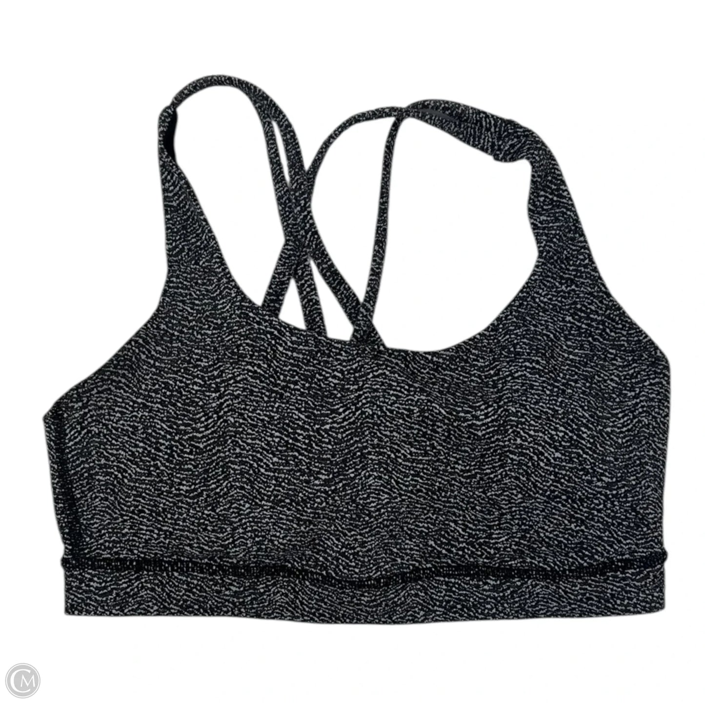 Athletic Bra By Lululemon In Black & White, Size: 8