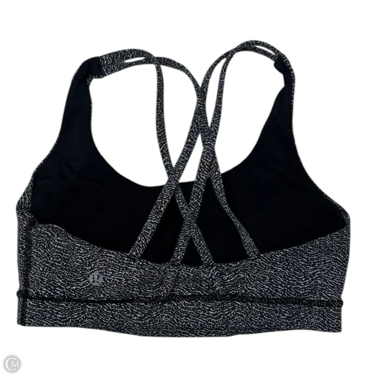 Athletic Bra By Lululemon In Black & White, Size: 8