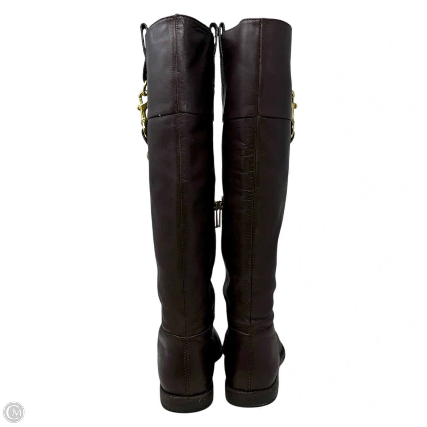 Martta Riding Boots Designer By Coach In Brown, Size: 7.5
