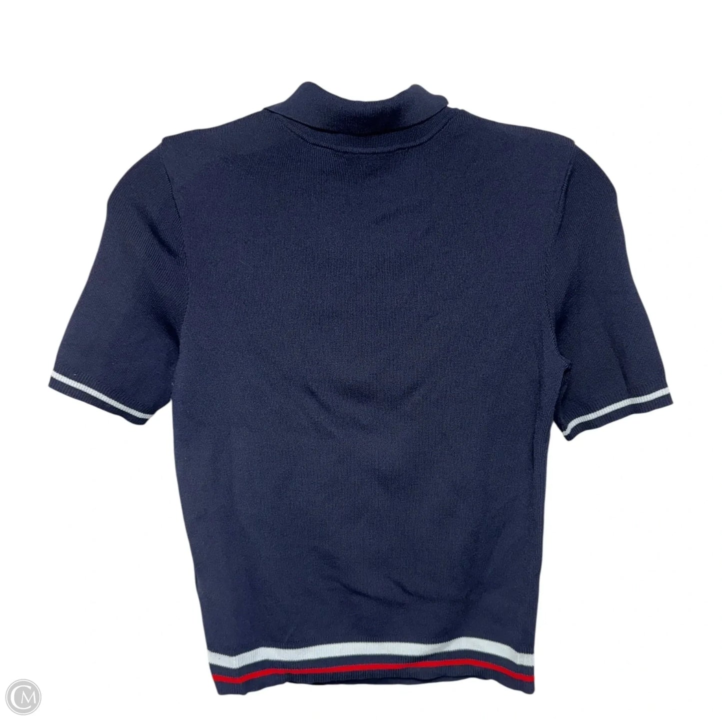 Knit Top Short Sleeve By Ted Baker In Blue, Size: 0