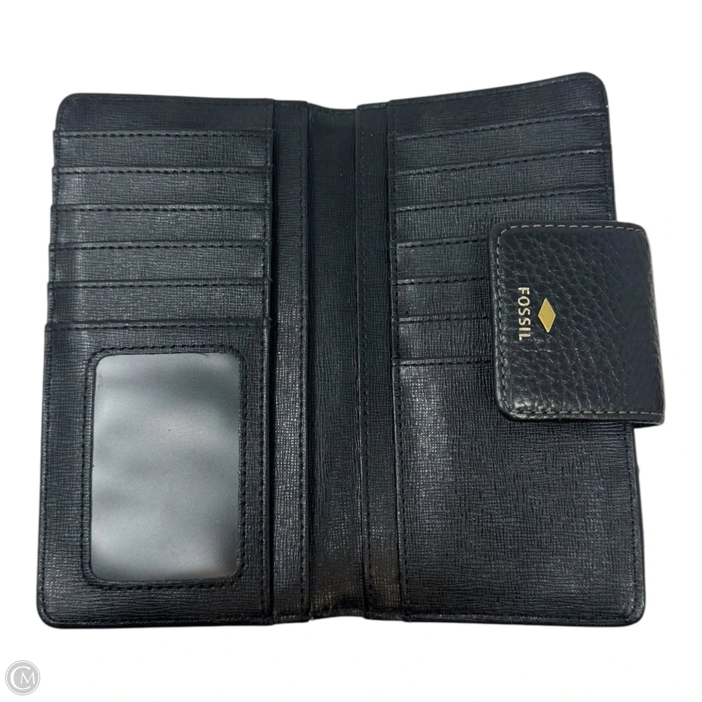 Wallet Leather By Fossil, Size: Medium