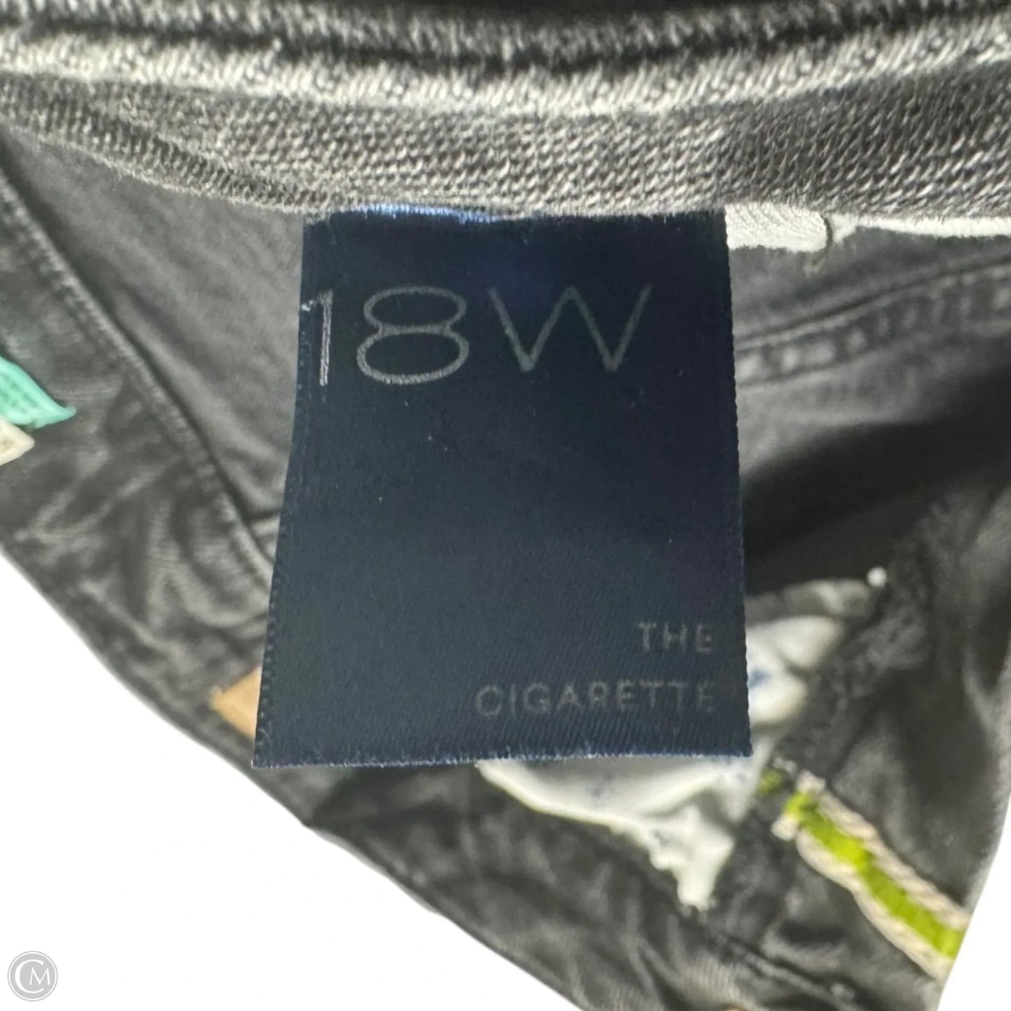 The Cigarette Jeans By Pilcro x Anthropologie In Black Denim, Size: 18