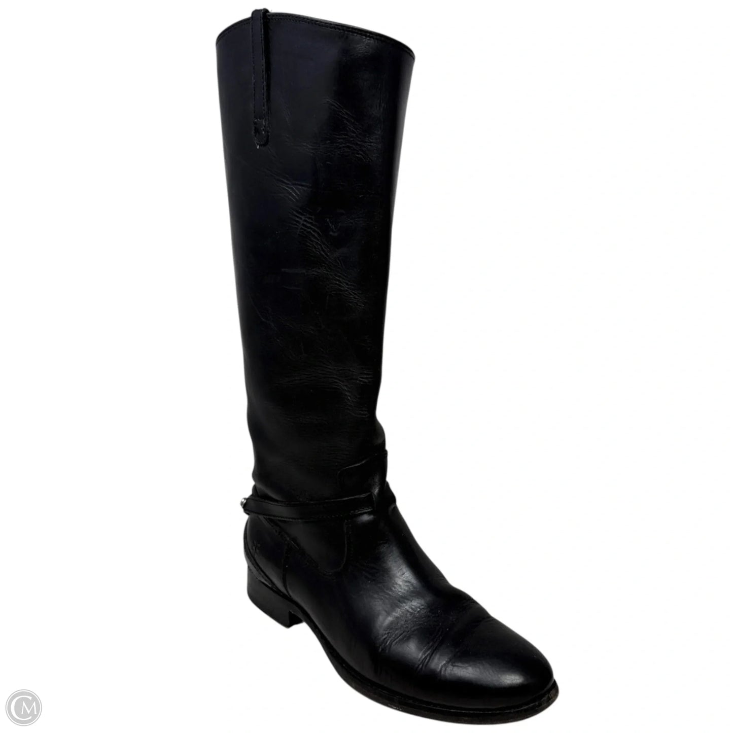 Lindsey Plate Riding Boots By Frye And Co In Black, Size: 7.5
