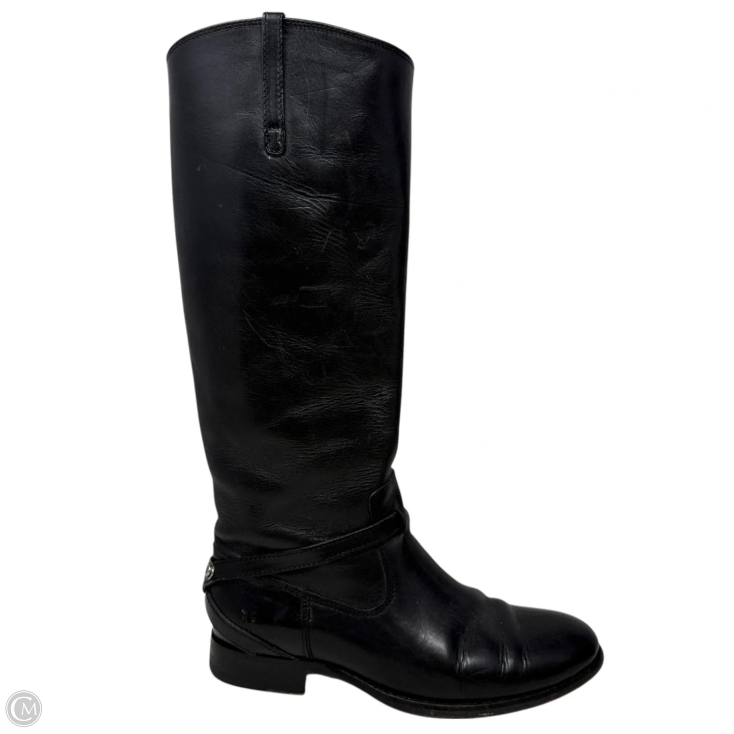 Lindsey Plate Riding Boots By Frye And Co In Black, Size: 7.5