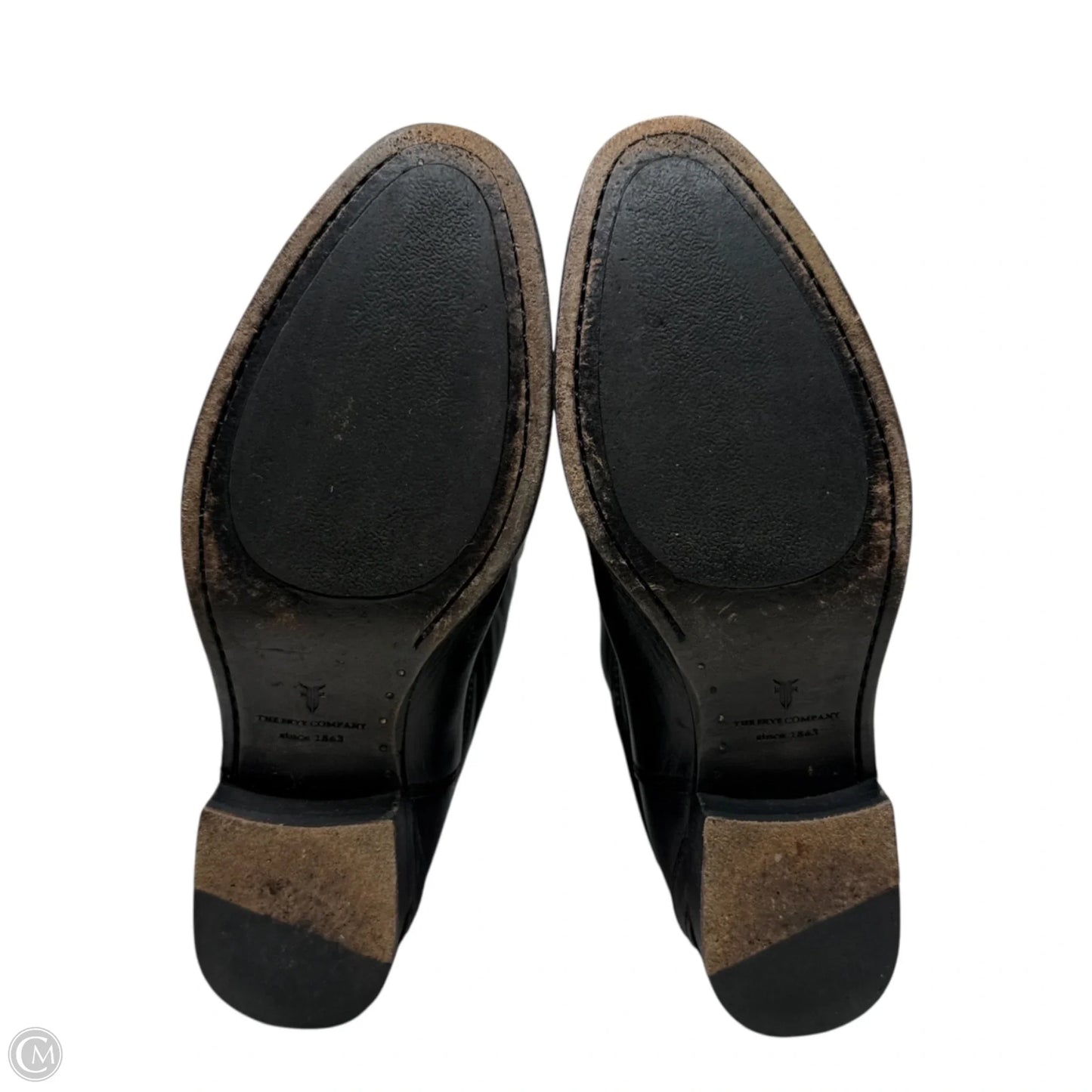 Lindsey Plate Riding Boots By Frye And Co In Black, Size: 7.5