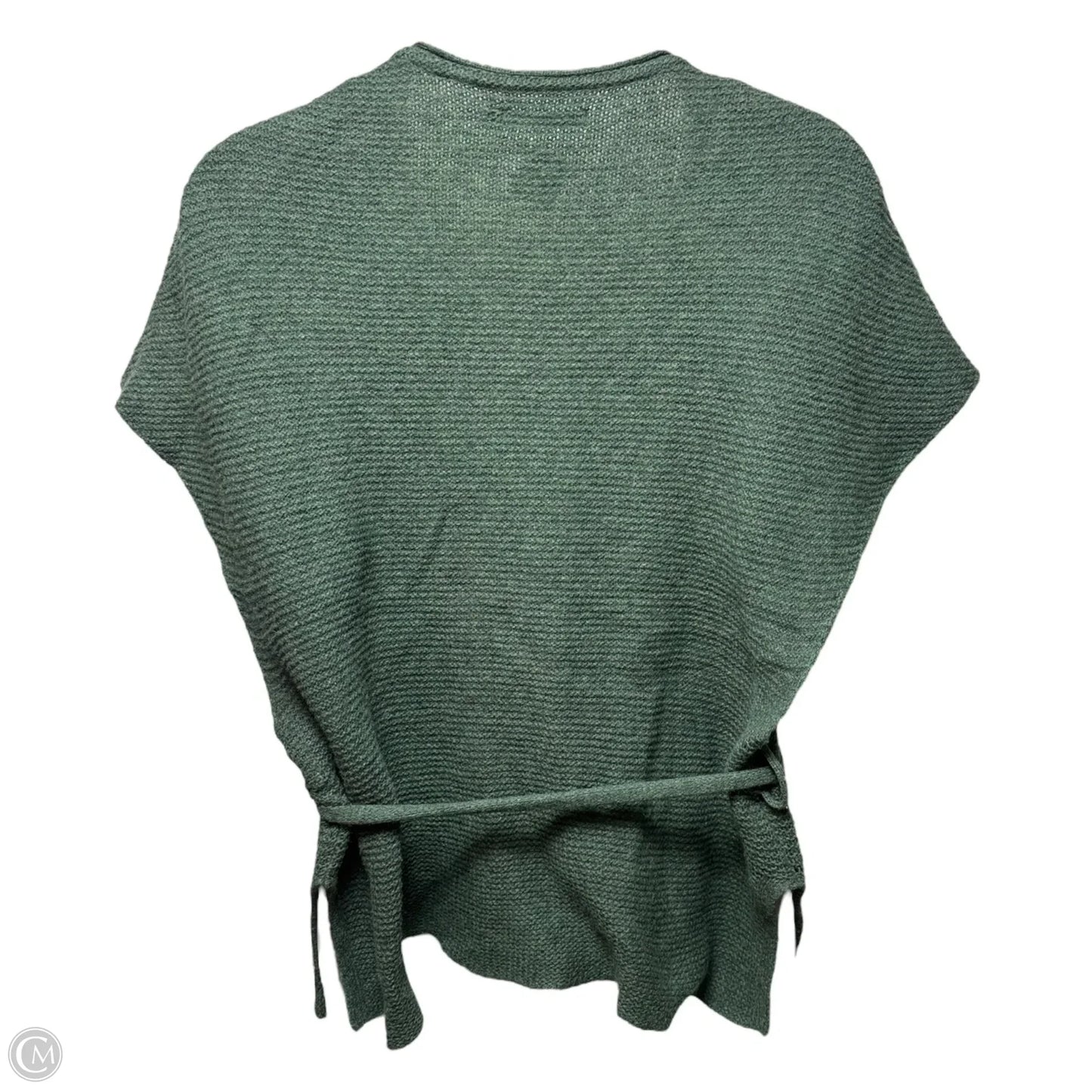 Belted Vest Sweater By Gudrun Sjoden In Green, Size: M