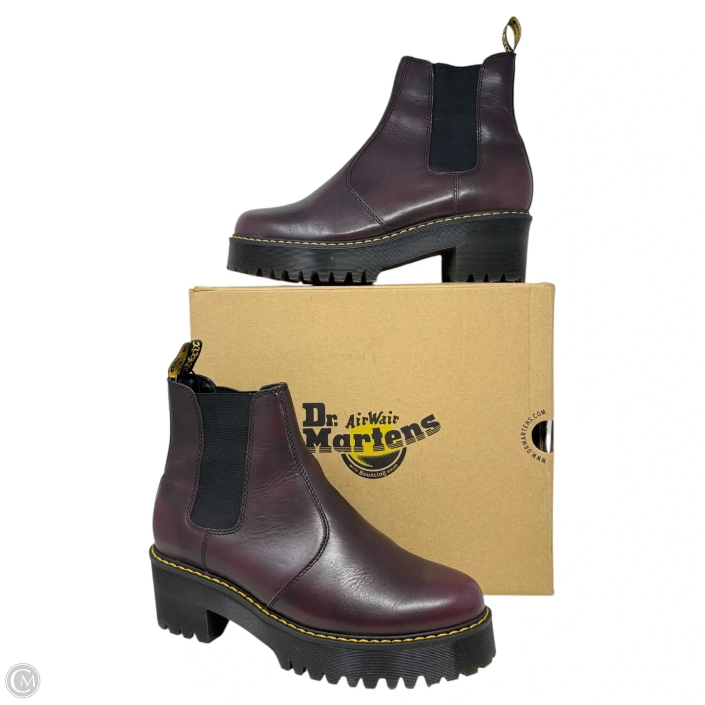 Rometty Ankle Boots By Dr Martens In Burgundy, Size: 11