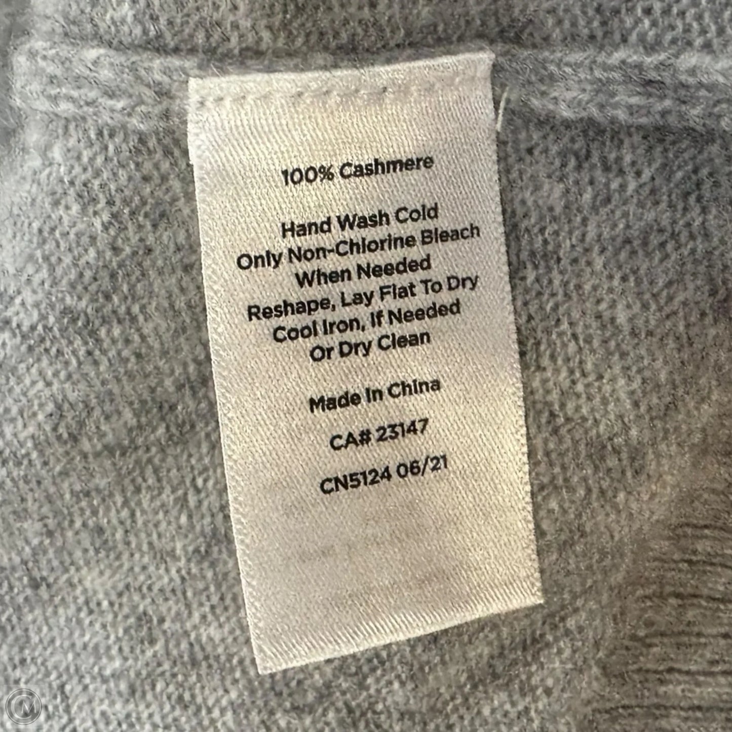 Sweater Cashmere By Talbots In Grey, Size: 1xP