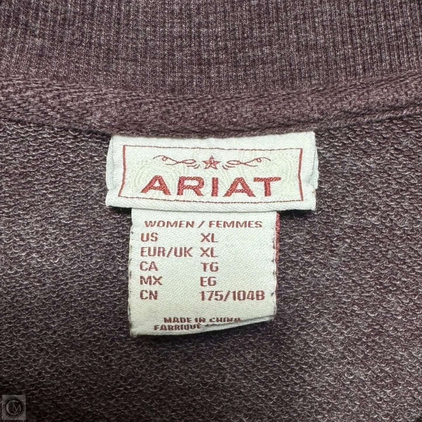 Larson Sweatshirt Crewneck By Ariat In Maroon, Size: Xl