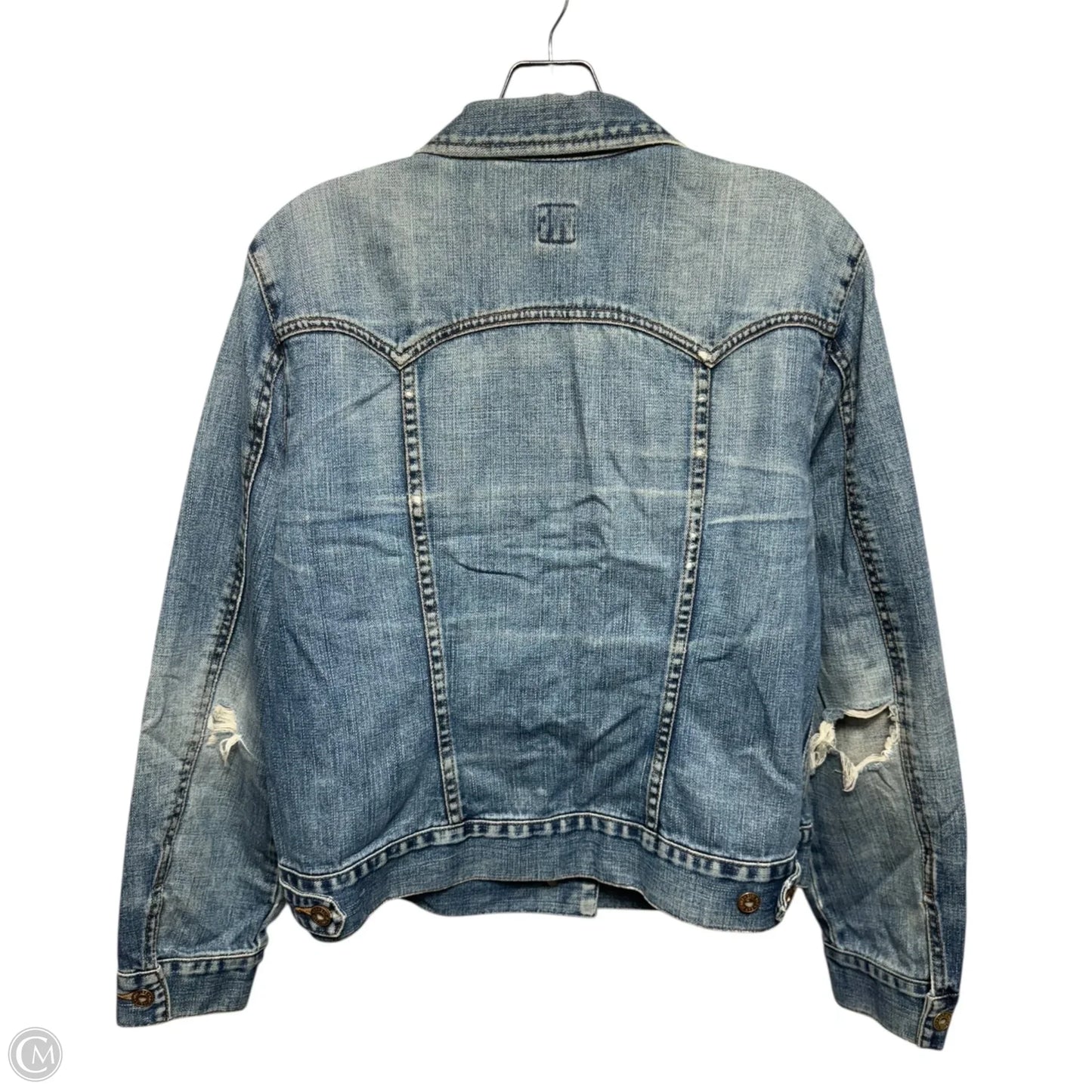Jacket Denim By Gap In Blue Denim, Size: L