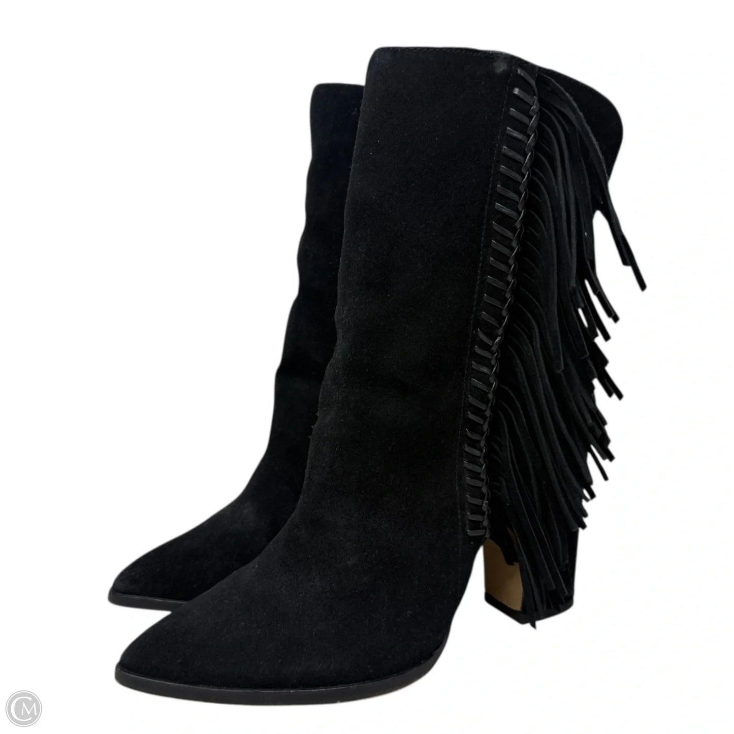 Ileen Suede Fringe Boots By Dolce Vita In Black, Size: 8