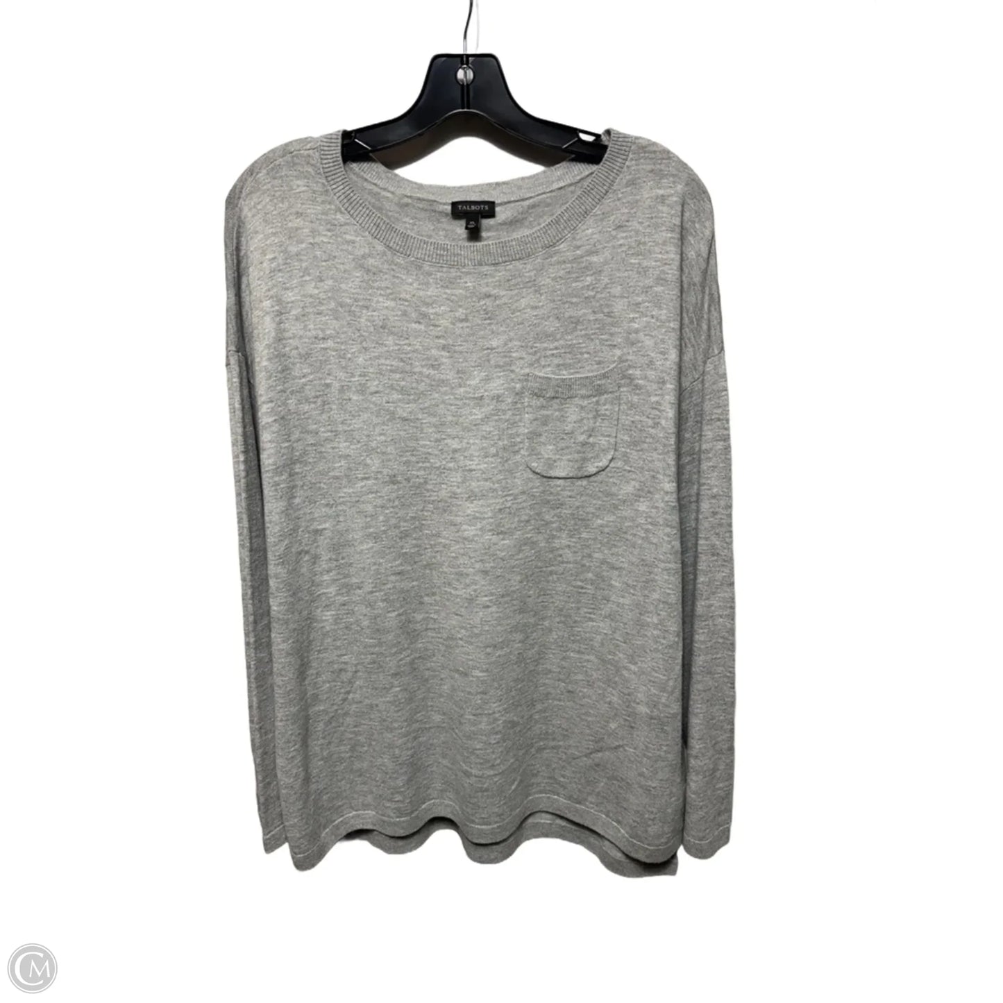 Pocket Sweater By Talbots In Grey, Size: Xl