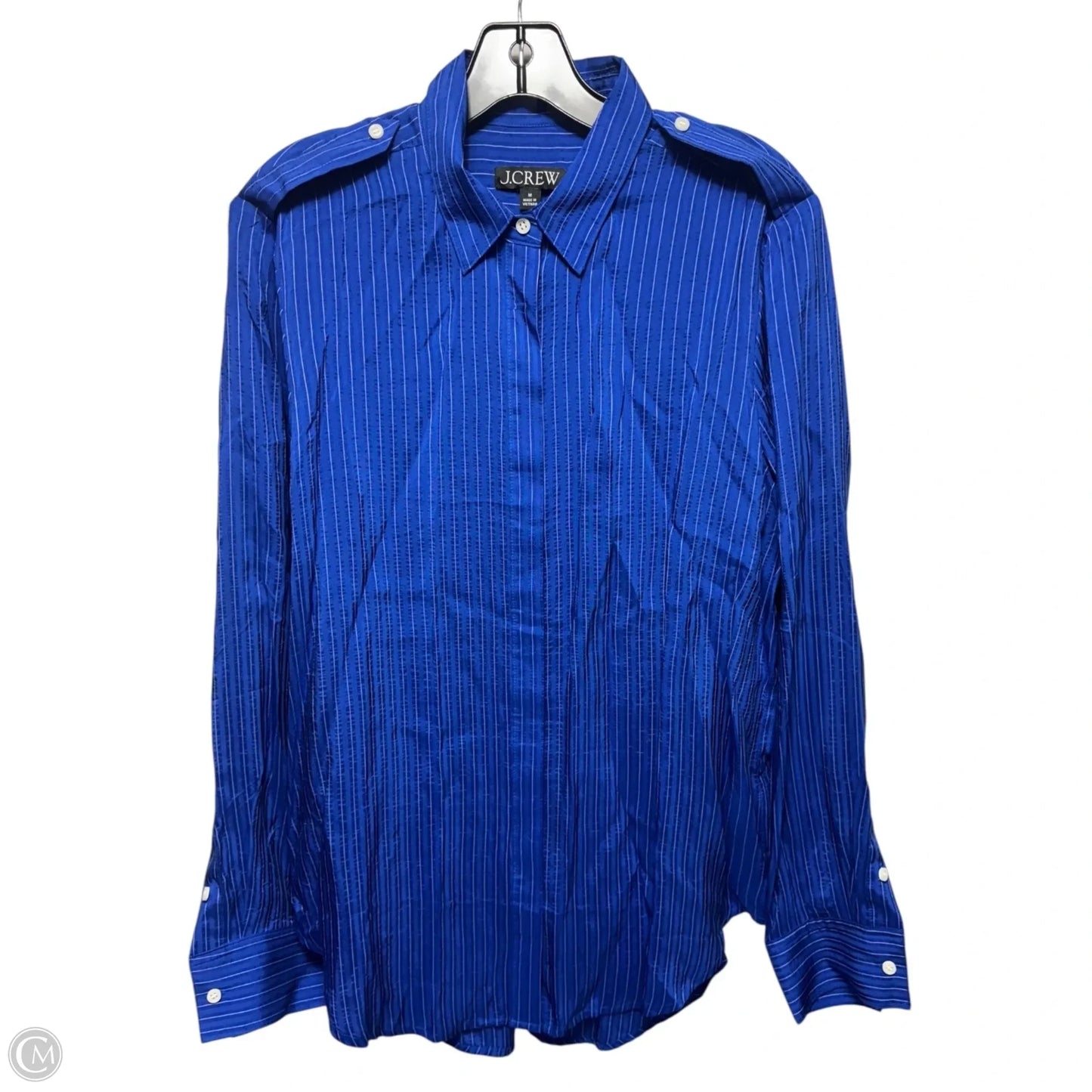 Top Long Sleeve By J. Crew In Blue, Size: M