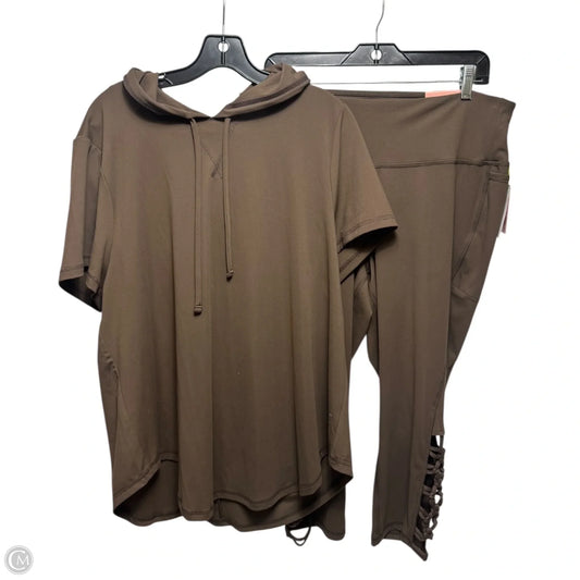 Athletic Set 2pc By Livi Active In Brown, Size: 18