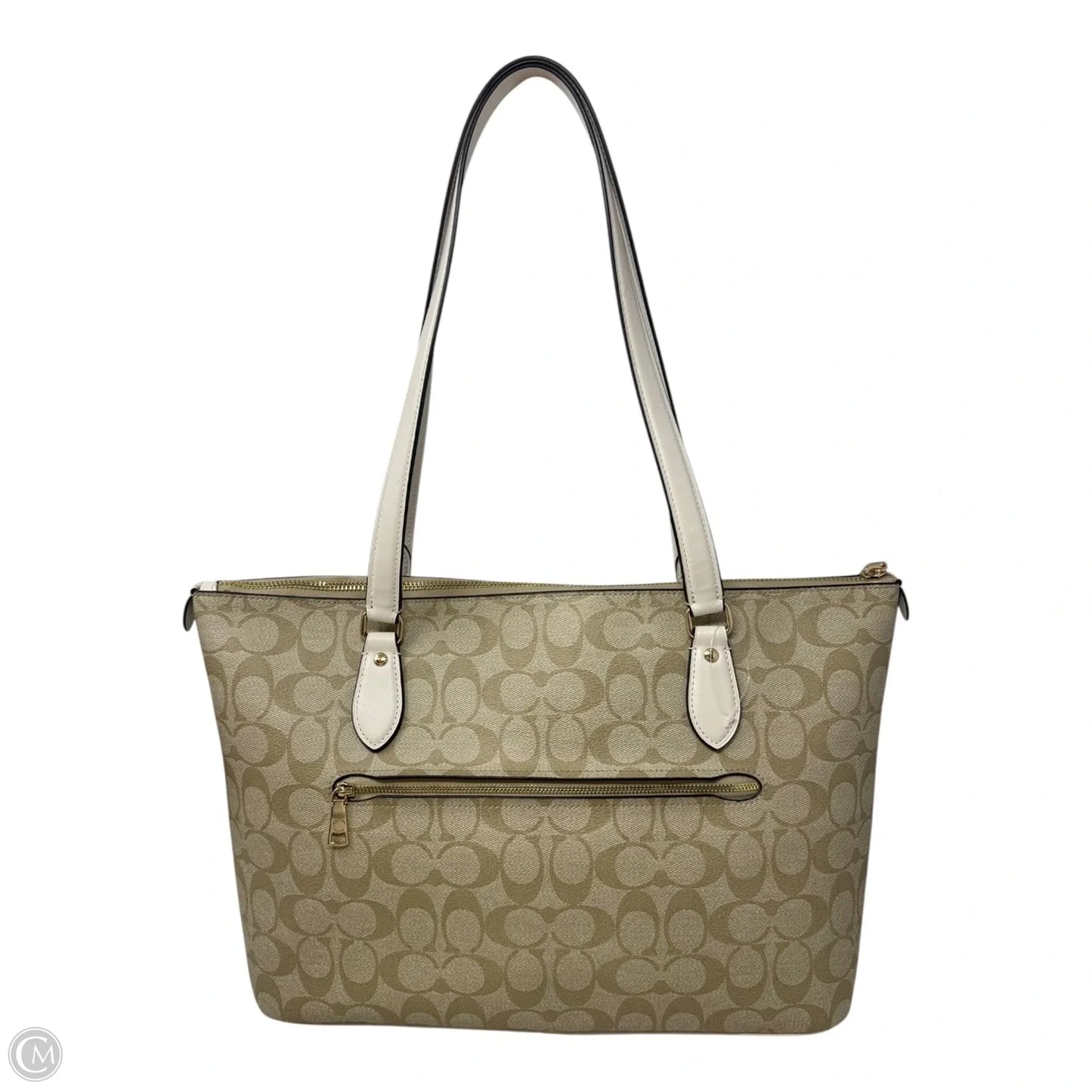Signature Gallery Tote Designer By Coach, Size: Medium
