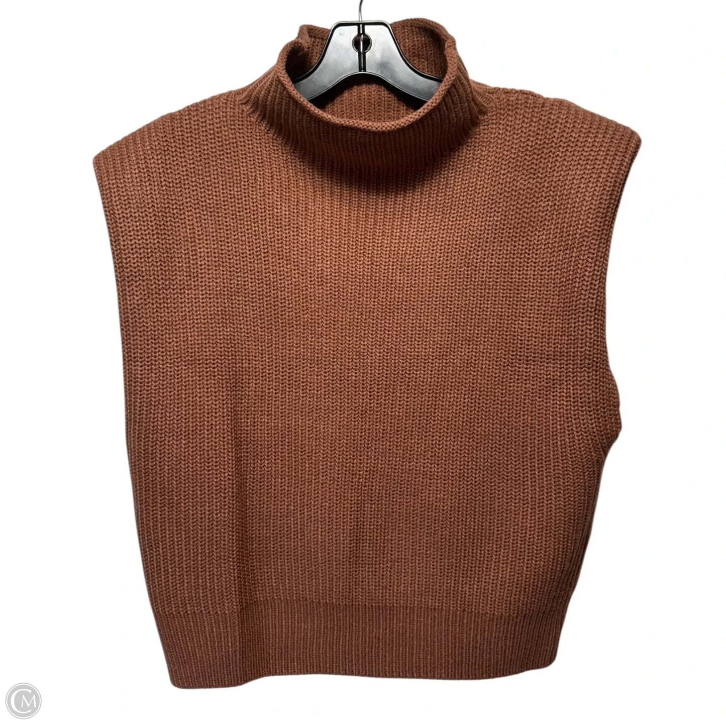 Vest Sweater By 25 South In Brown, Size: M