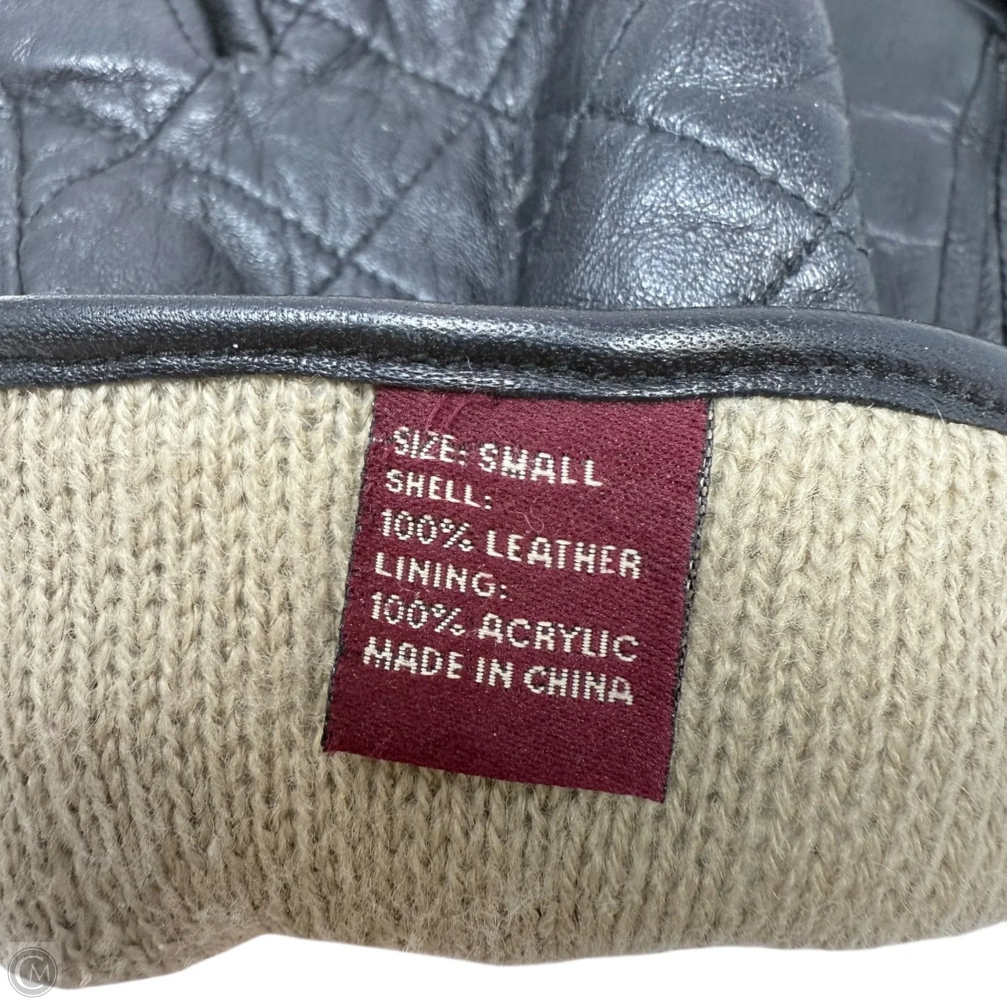 Quilted Leather Gloves By Etienne Aigner Size: Small