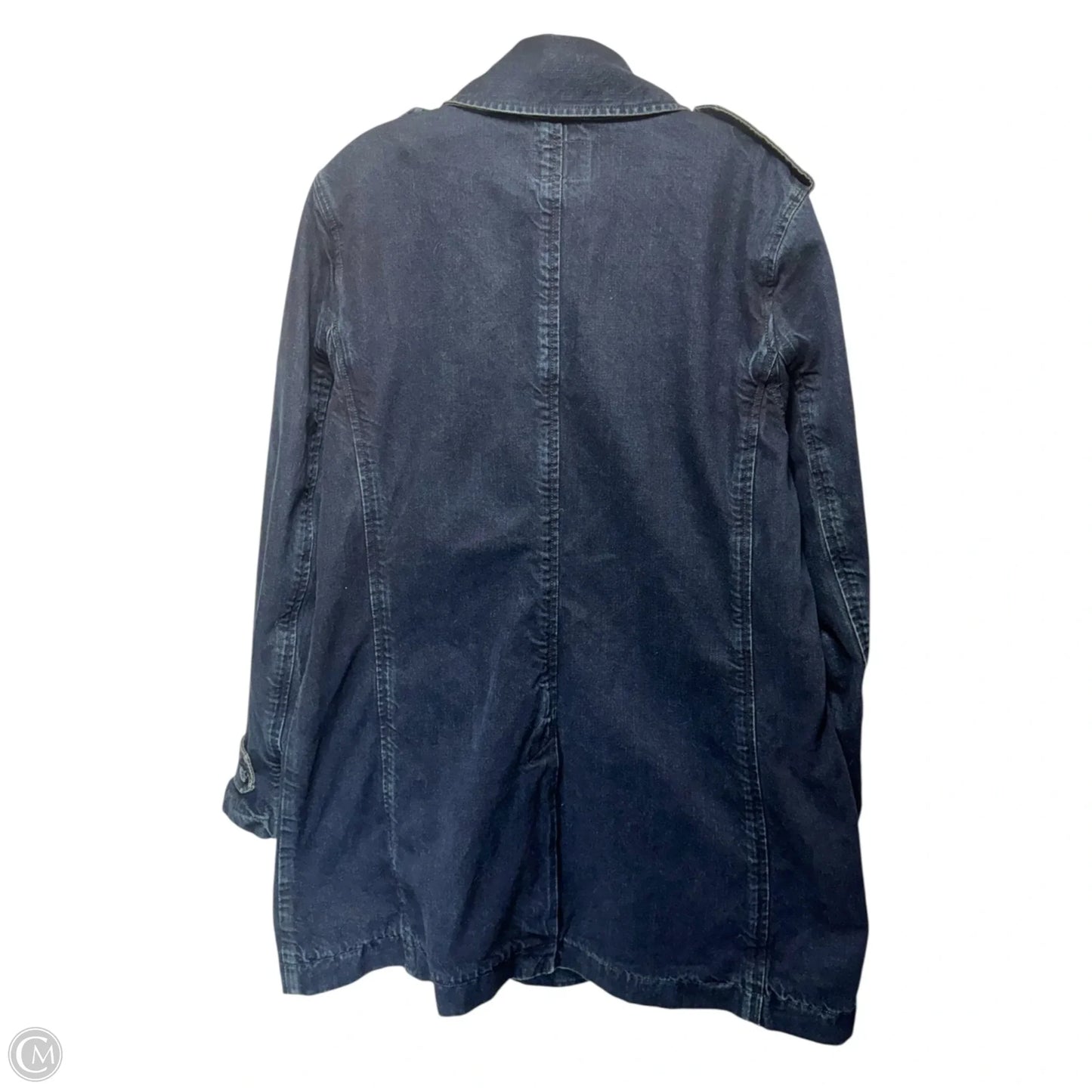 Coat Peacoat By Polo Ralph Lauren In Blue Denim, Size: Xl