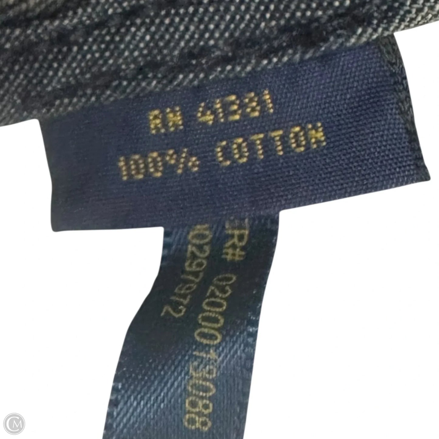 Coat Peacoat By Polo Ralph Lauren In Blue Denim, Size: Xl