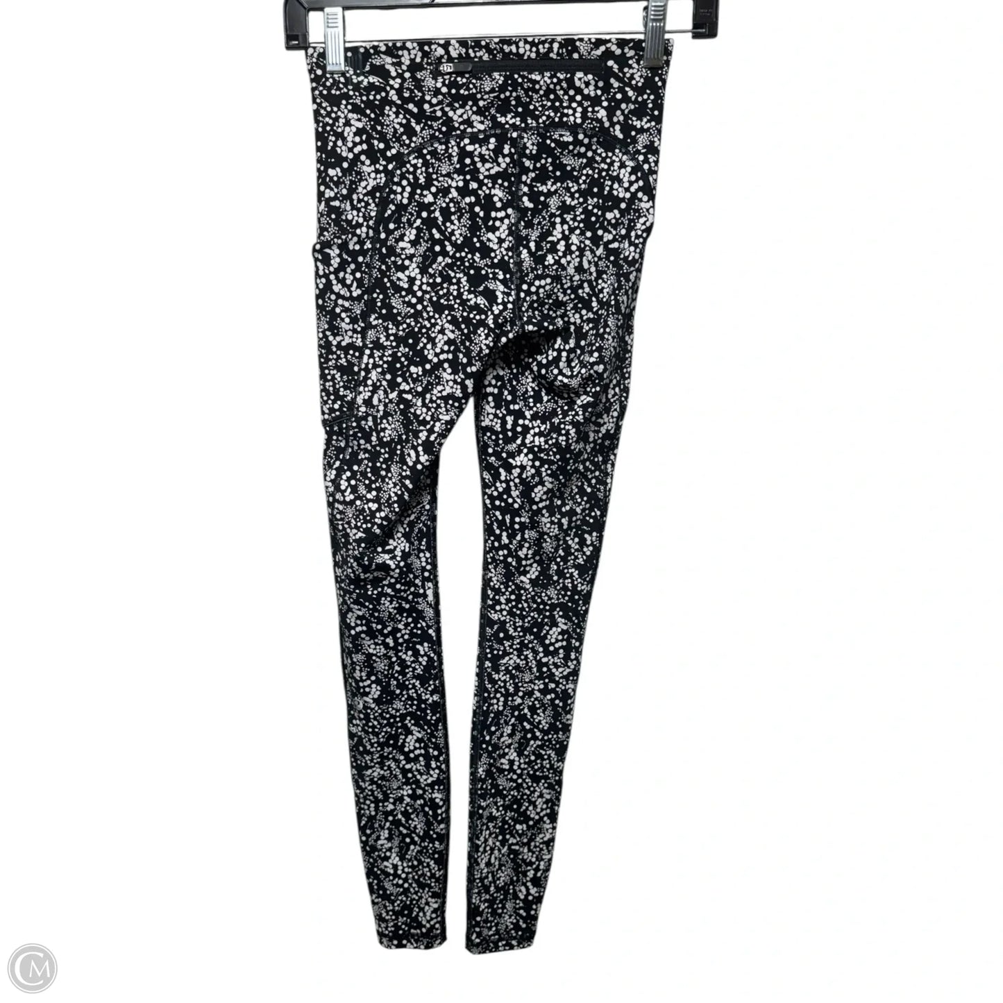 Athletic Leggings By Lululemon In Black & White, Size: 2