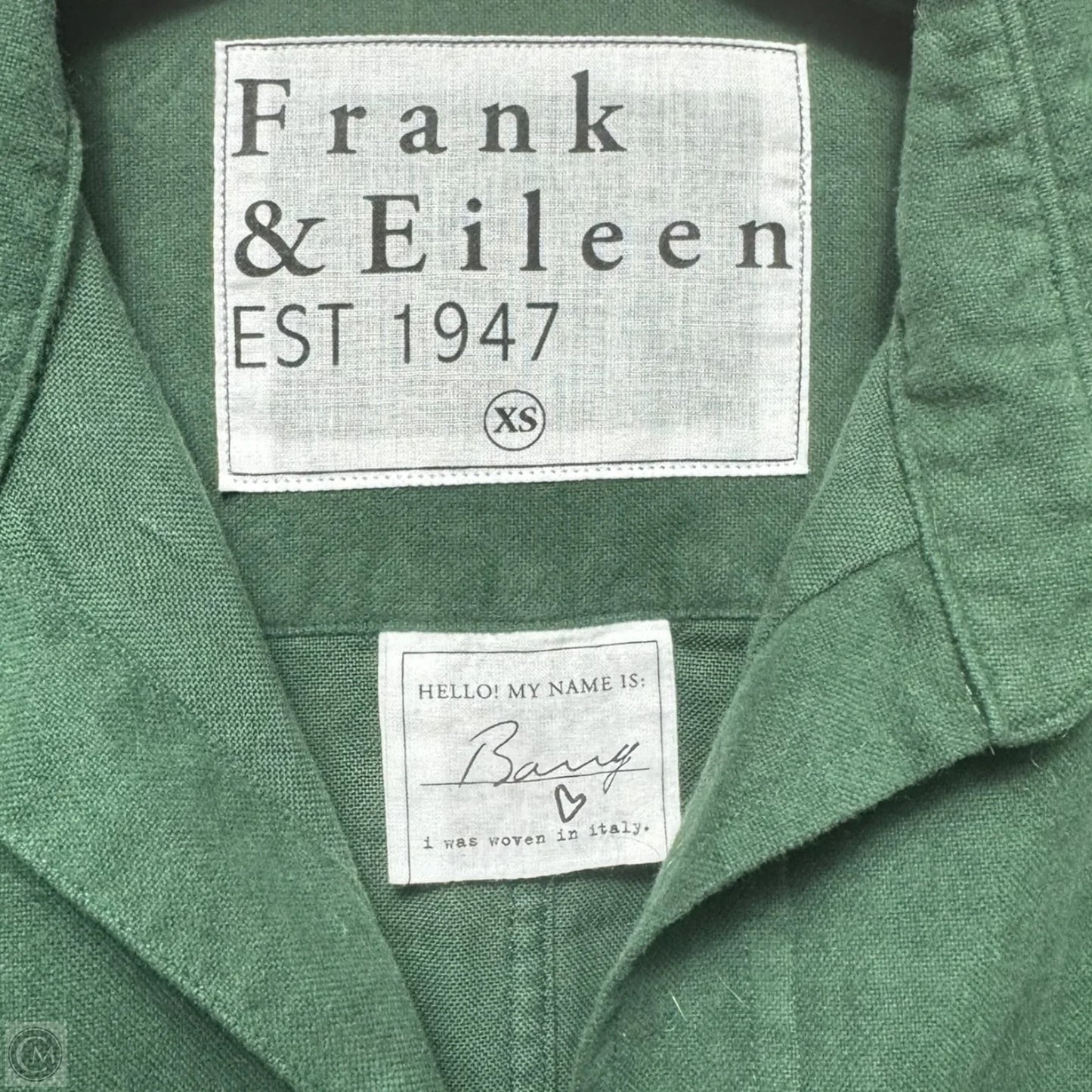 Barry Top Long Sleeve By Frank And Eileen In Green, Size: Xs