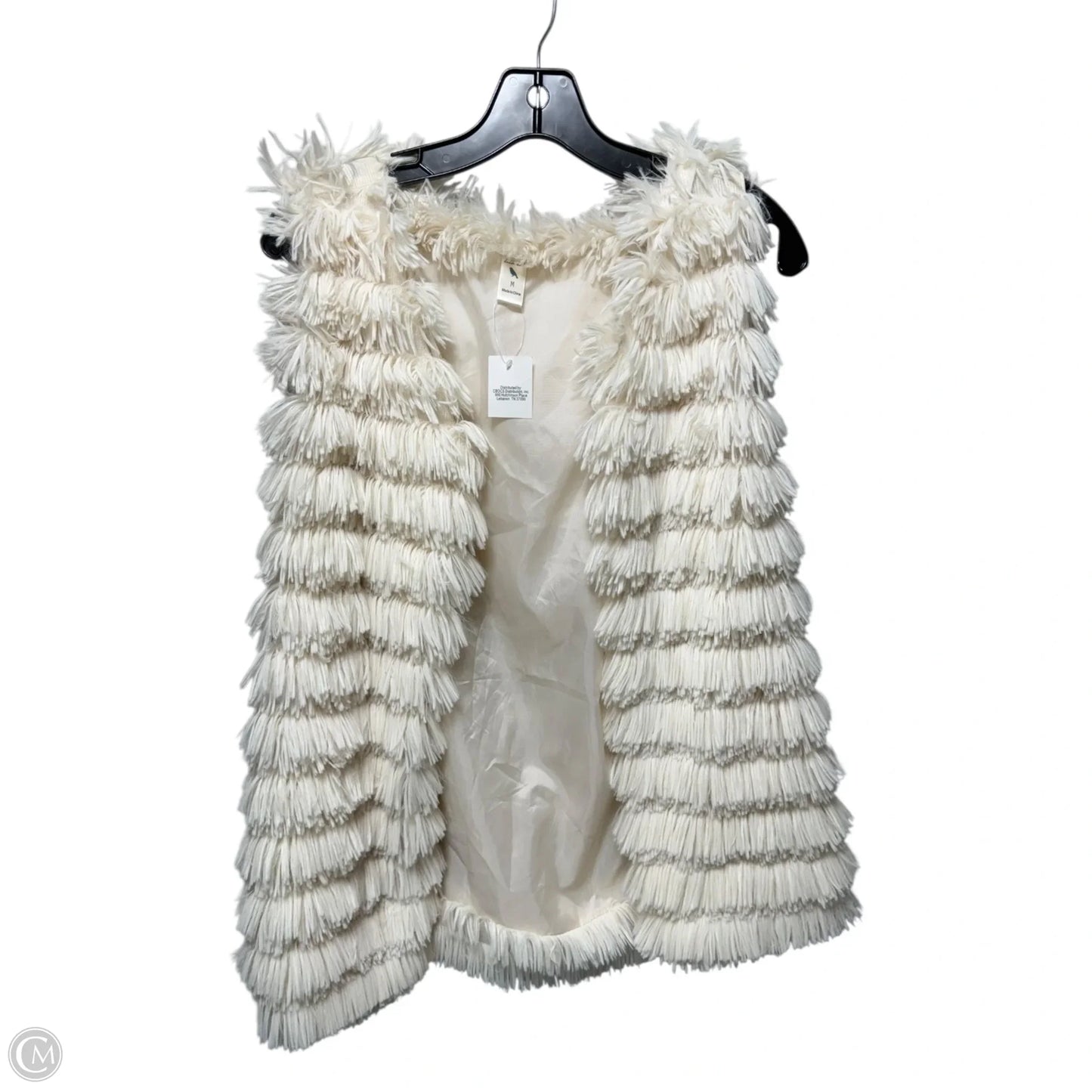 Vest Faux Fur By Belle Bird In Cream, Size: M