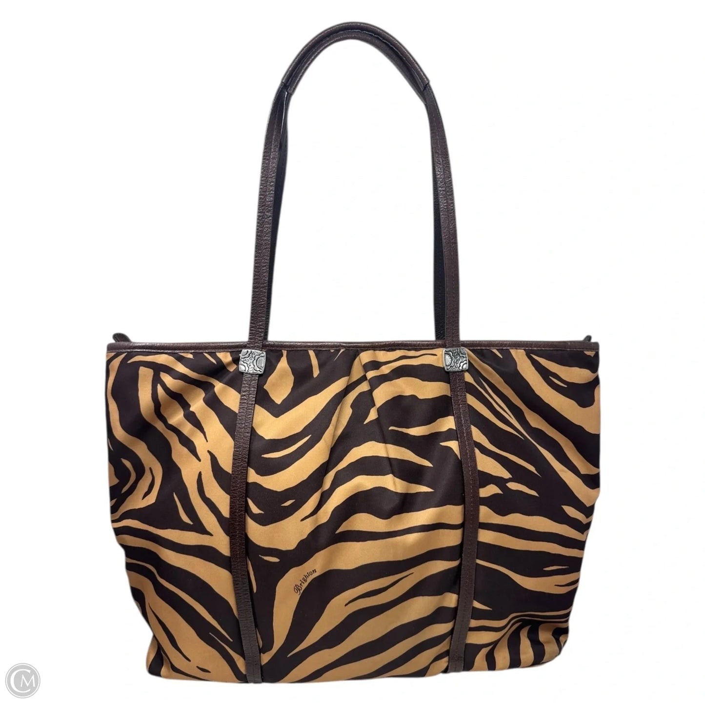 Tiger Print Tote By Brighton, Size: Medium