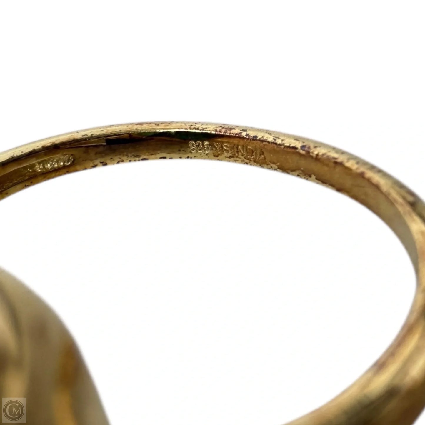 Gold Over Sterling Silver Turquoise Ring, Size: 7