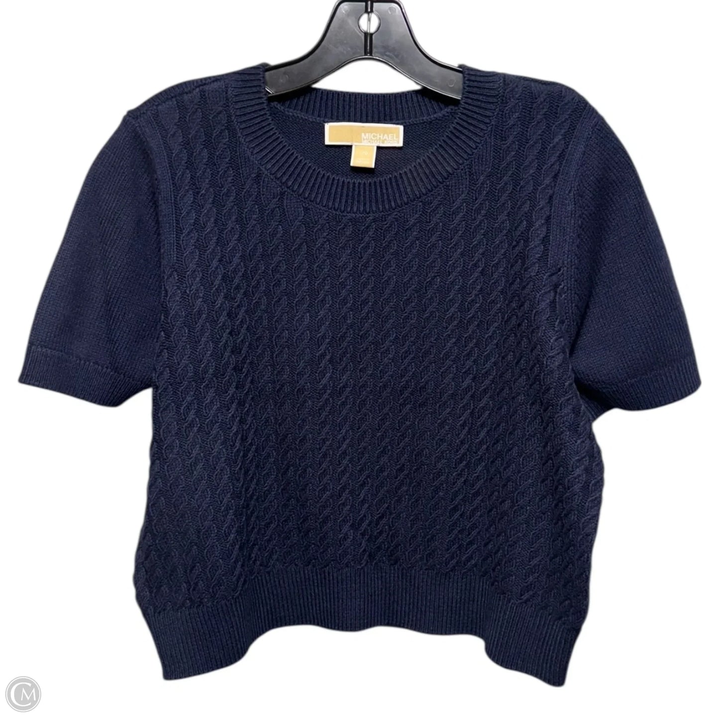 Sweater Short Sleeve By Michael By Michael Kors In Navy, Size: L