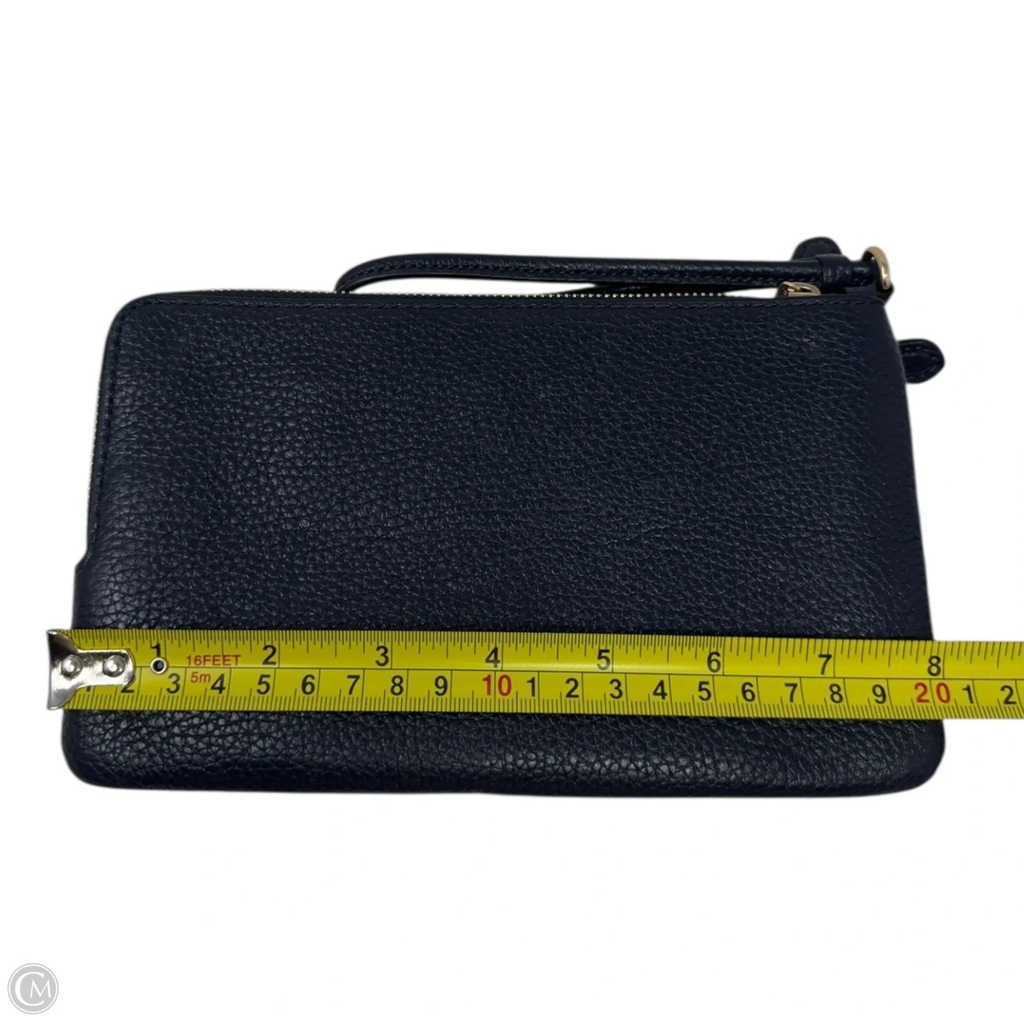 Double Corner Zip Wristlet Designer By Coach, Size: Medium