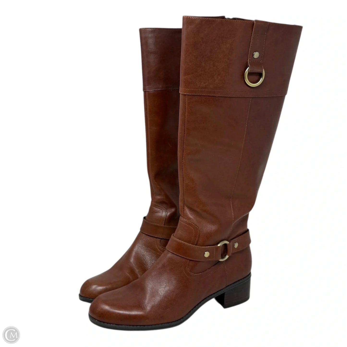 Boots Knee Flats By Bandolino In Brown, Size: 7.5