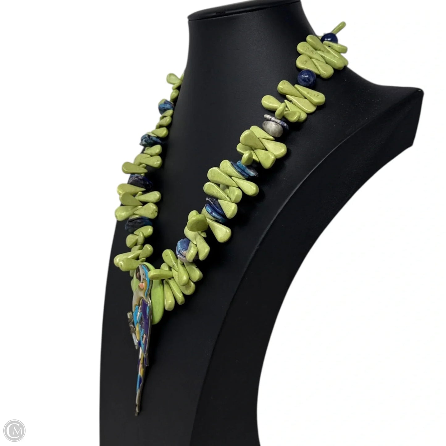 Stone Beaded Parrot Statement Necklace