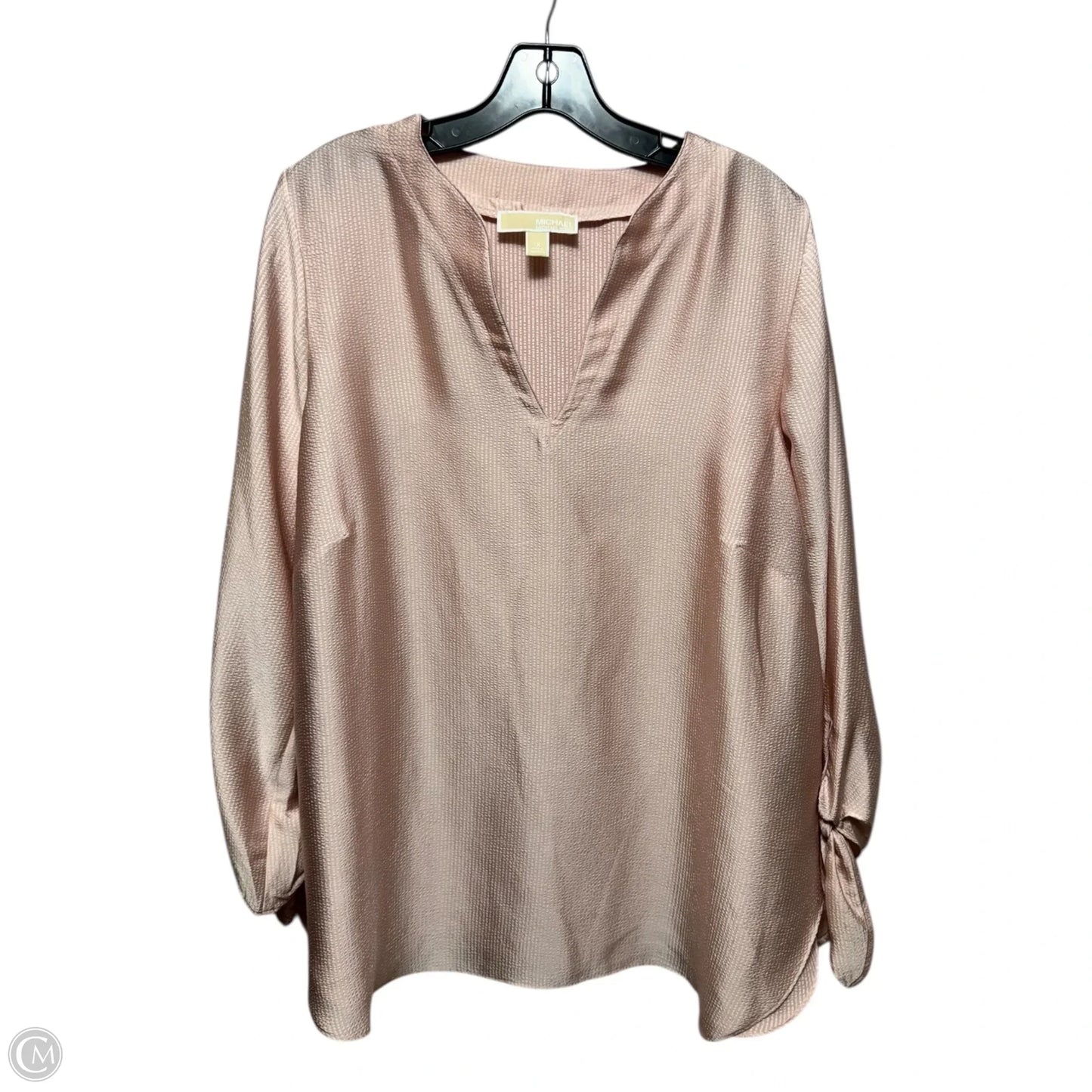 Top Long Sleeve By Michael By Michael Kors In Pink, Size: 1x