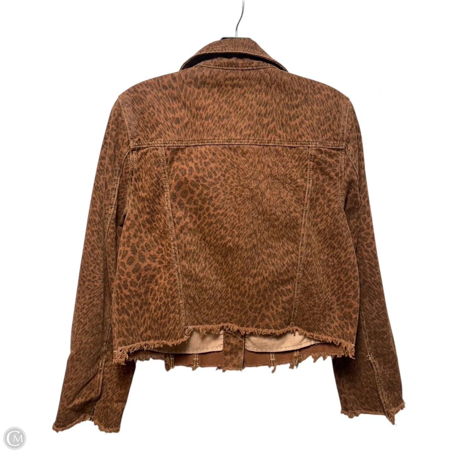 Jacket Denim By Liverpool In Animal Print, Size: M