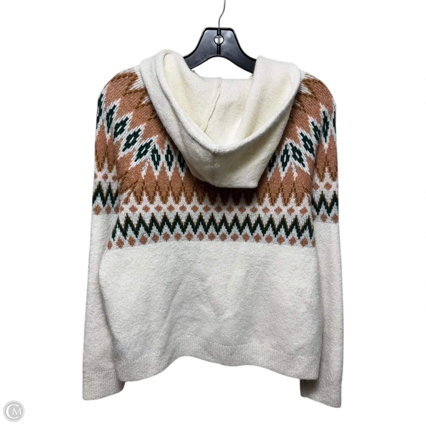 Hooded Sweater Designer By Frye In Multi-colored, Size: M