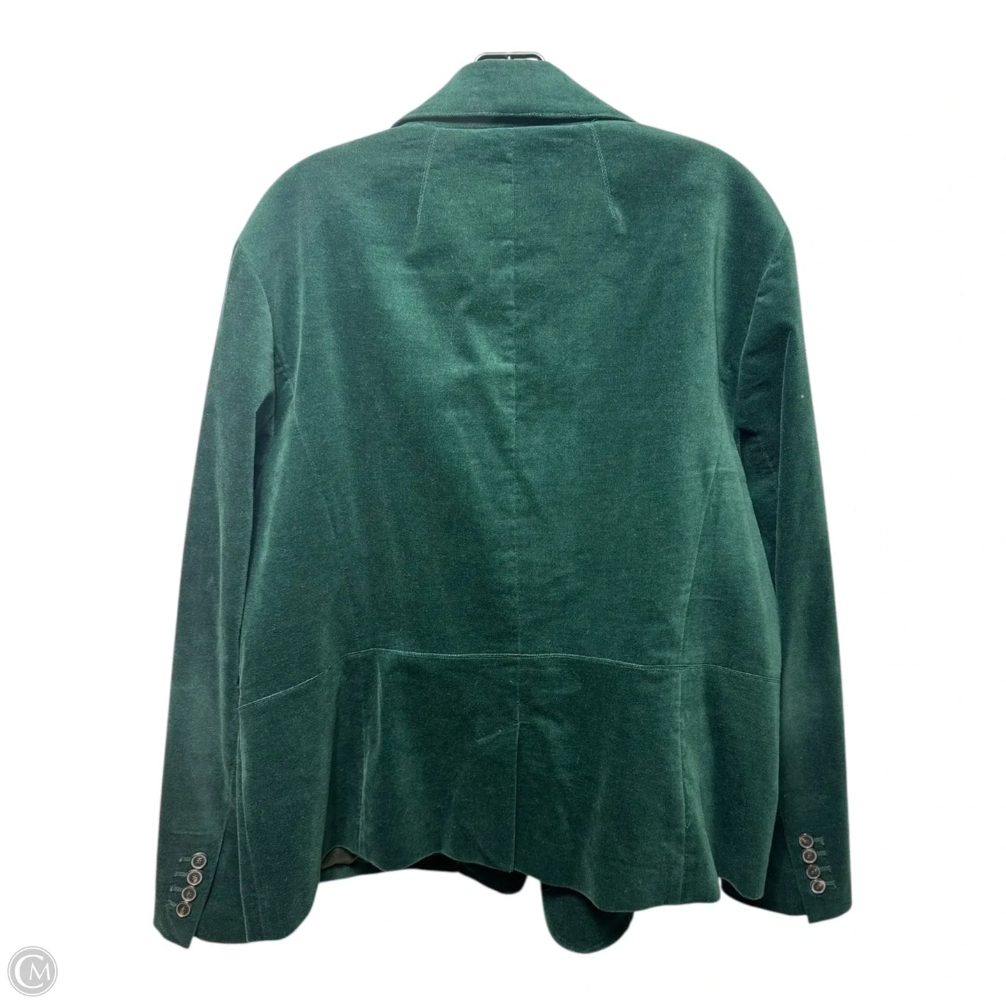 Velour Blazer By Talbots In Green, Size: 20