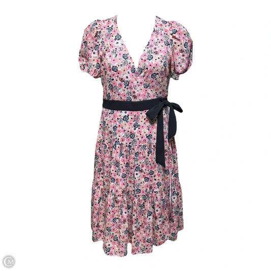 Rosette Blooms Wrap Dress Designer By Kate Spade In Floral Print, Size: M
