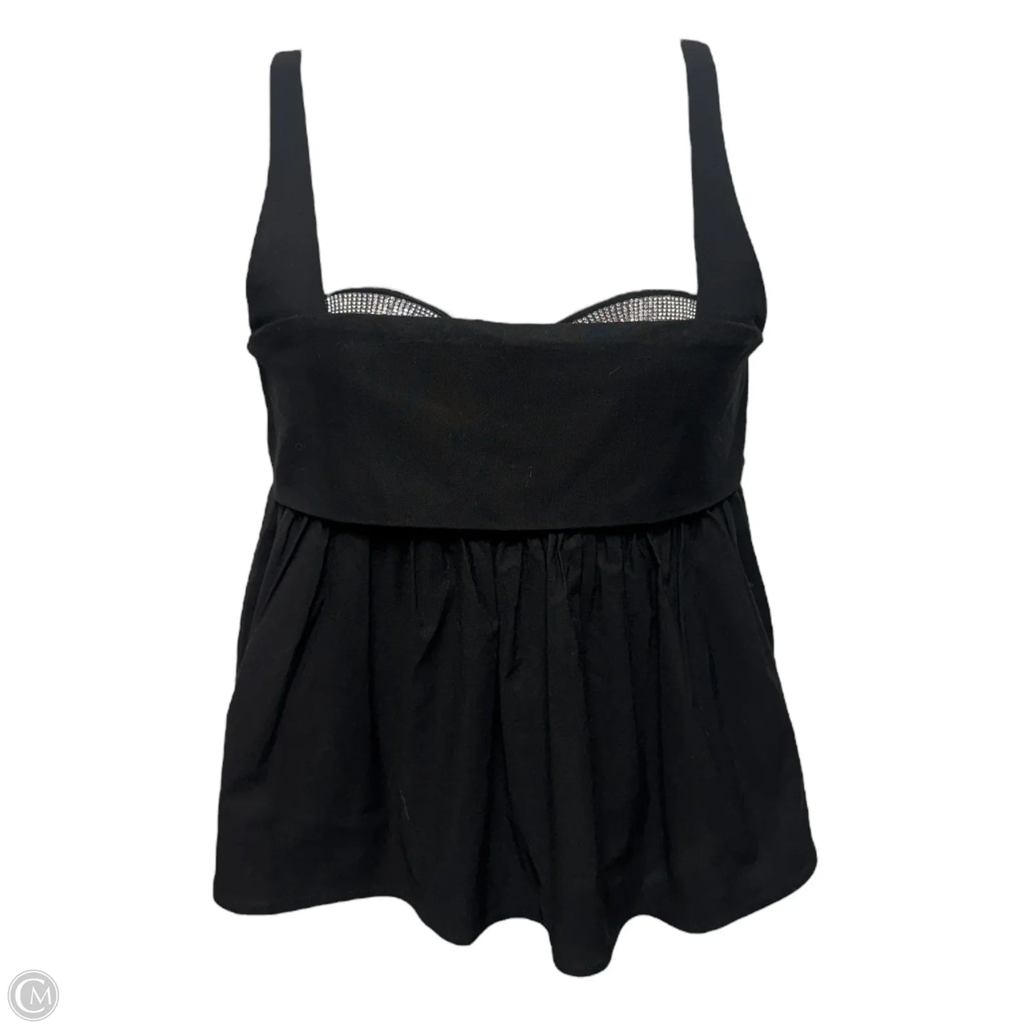 Peekaboo Square-Neck Empire Top By Maeve In Black, Size: S