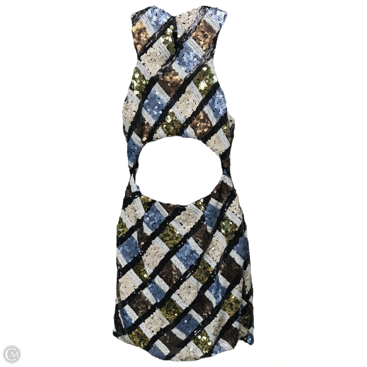 Mixed Sequin Dress Party Short By Chelsea And Violet In Multi-colored, Size: S