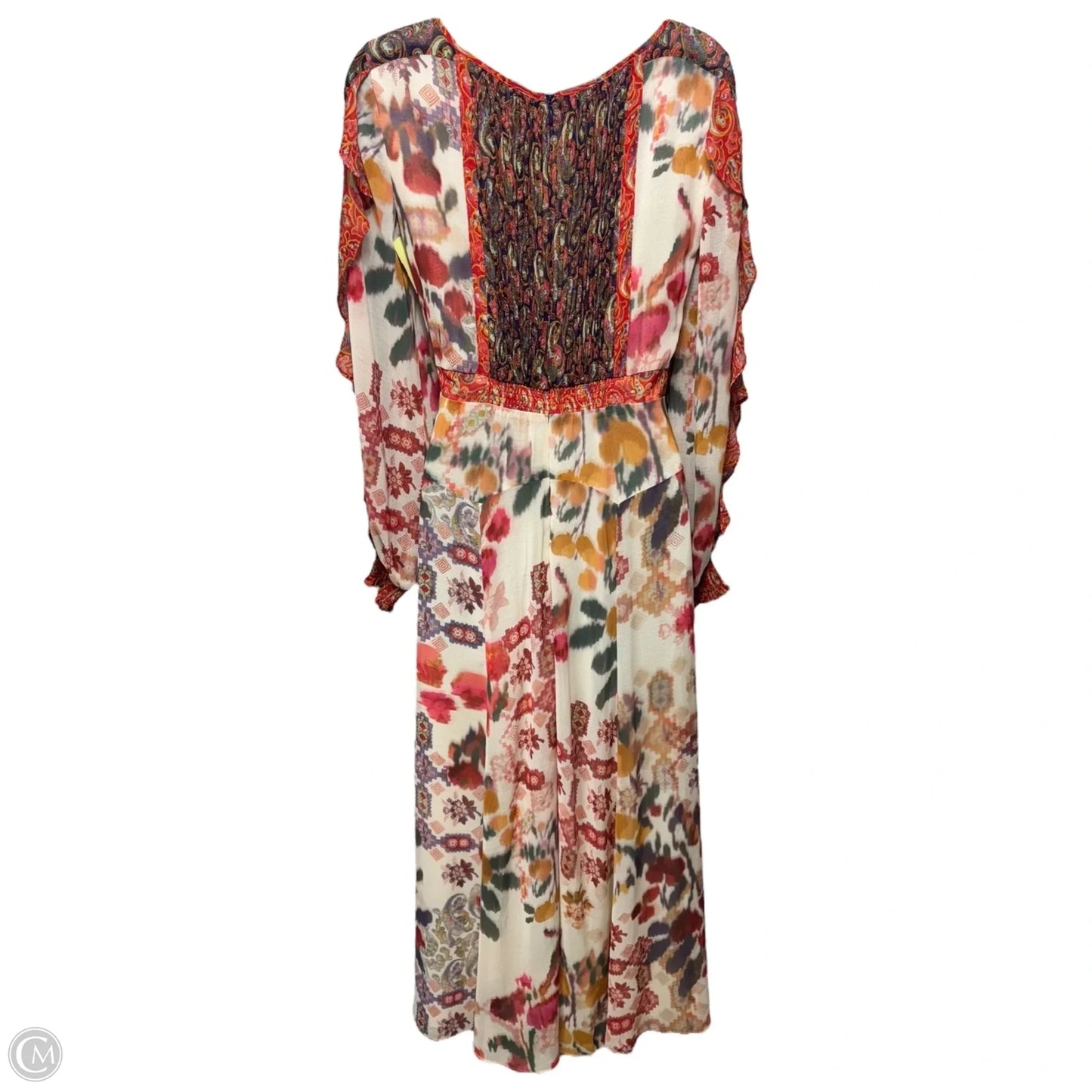 Alarie Ruffled Midi Dress By Akemi And Kin In Multi-colored, Size: 2