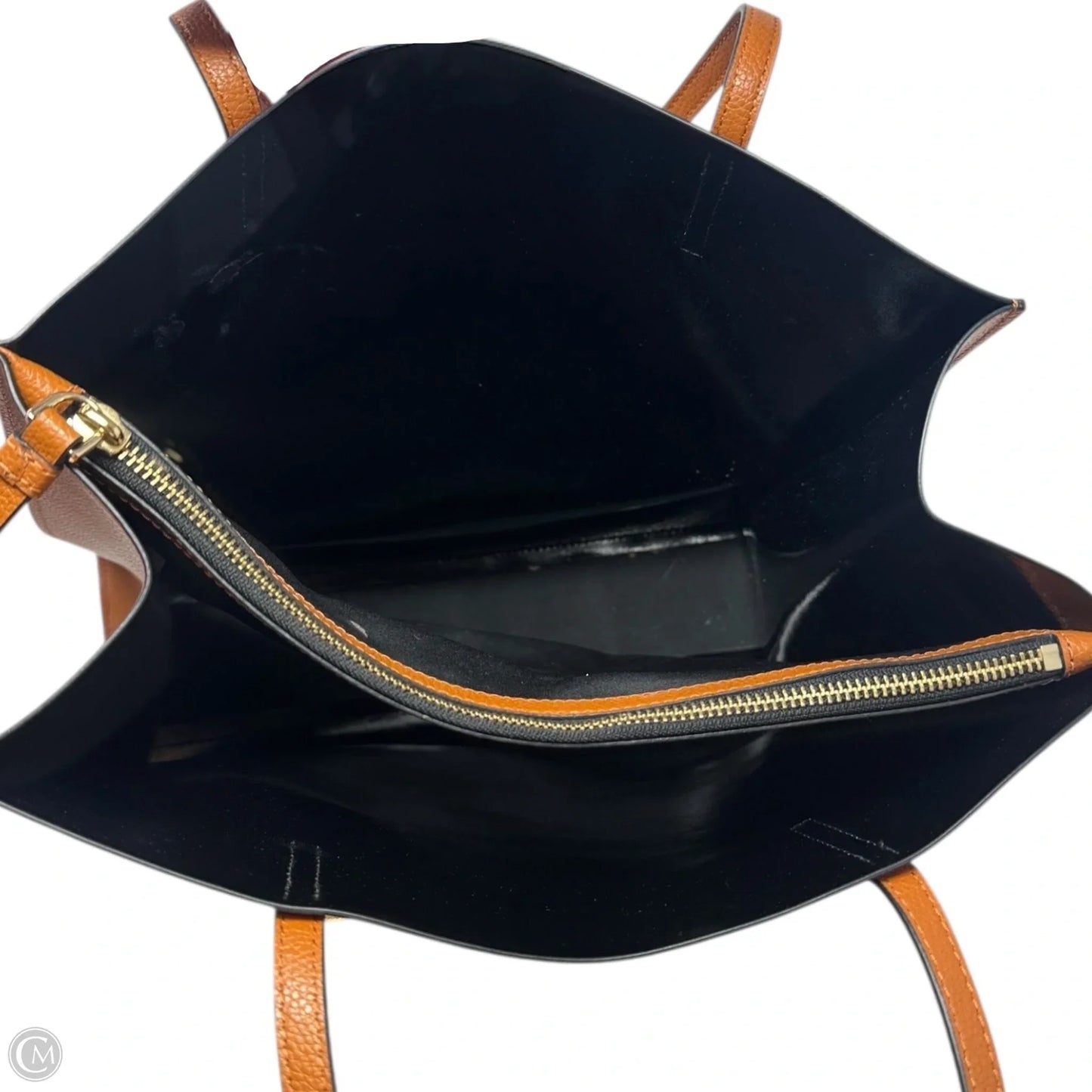 The Grind Leather Tote Luxury Designer By Marc Jacobs In Smoked Almond, Size: Medium