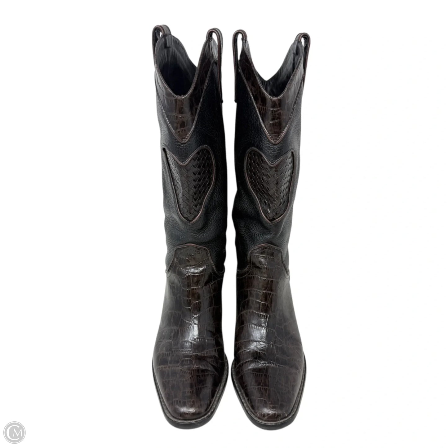 Toby Western Boots By Brighton In Black & Brown, Size: 8