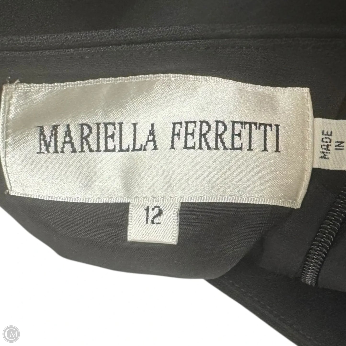 Vintage Beaded Top Sleeveless By Mariella Ferretti In Black & Gold, Size: 12