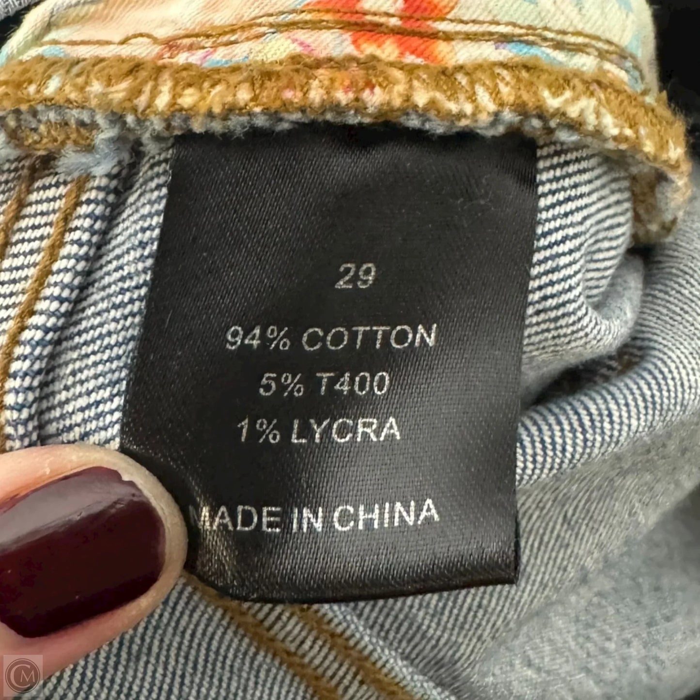 Eliza Cargo Jeans By Johnny Was In Blue Denim, Size: 8