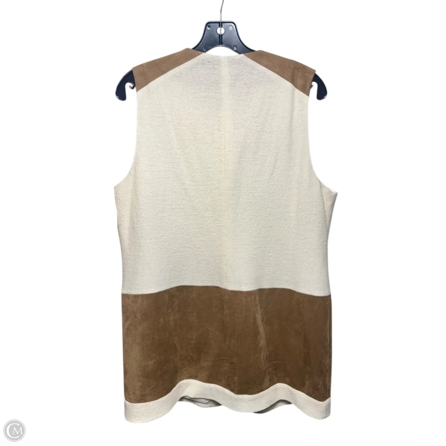 Vest Other By Chicos In Cream & Tan, Size: M